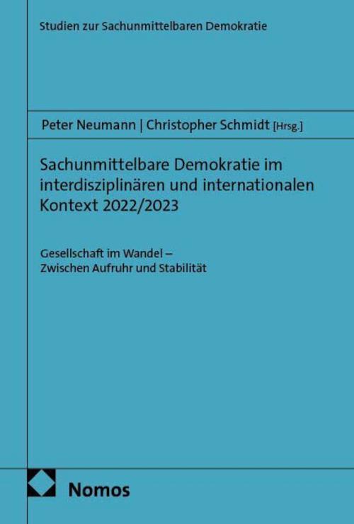 Sachunmittelbare Demokratie im interdisziplinären und internationalen Kontext 2022/2023