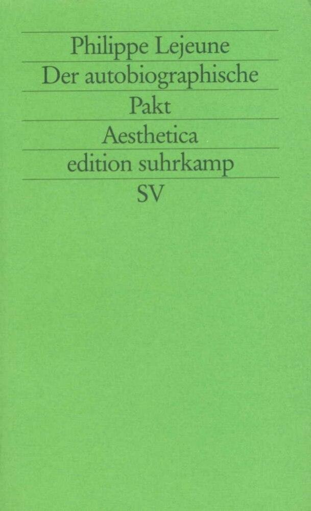 Buchcover: Der autobiographische Pakt