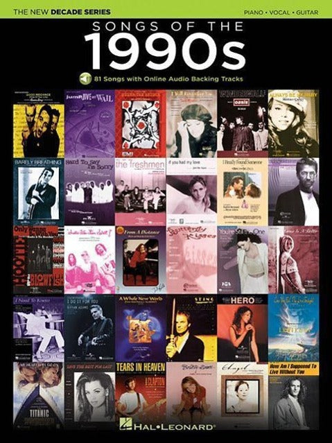 Songs of the 1990s: The New Decade Series Songbook with Online Play-Along Backing Tracks
