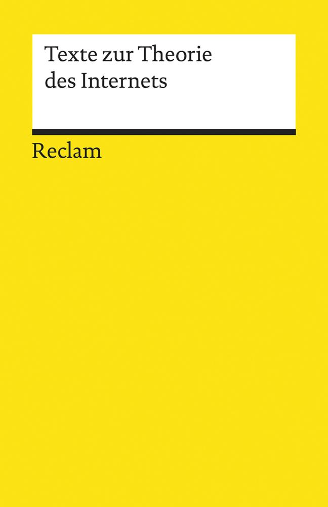 Buchcover: Texte zur Theorie des Internets