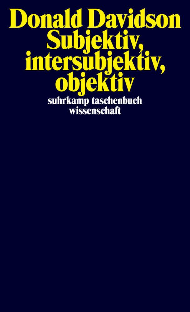 Buchcover: Subjektiv, intersubjektiv, objektiv.Bd.3