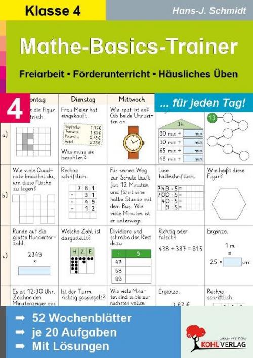Mathe-Basics-Trainer 4. Schuljahr. Für jeden Tag!