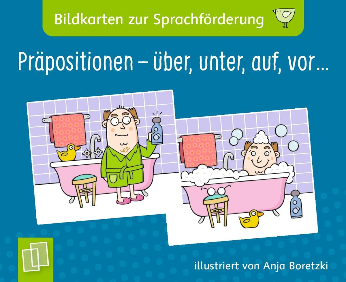 Buchcover: Präpositionen - über, unter, auf, vor...