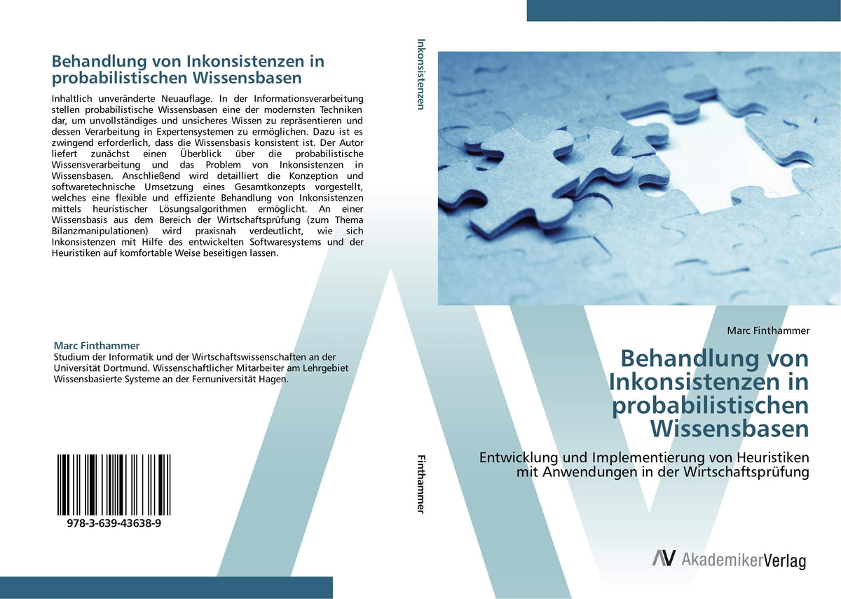 Buchcover: Behandlung von Inkonsistenzen in probabilistischen Wissensbasen