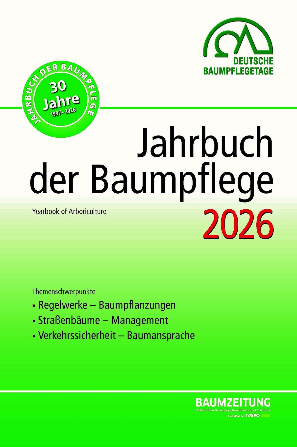Buchcover: Jahrbuch der Baumpflege 2026