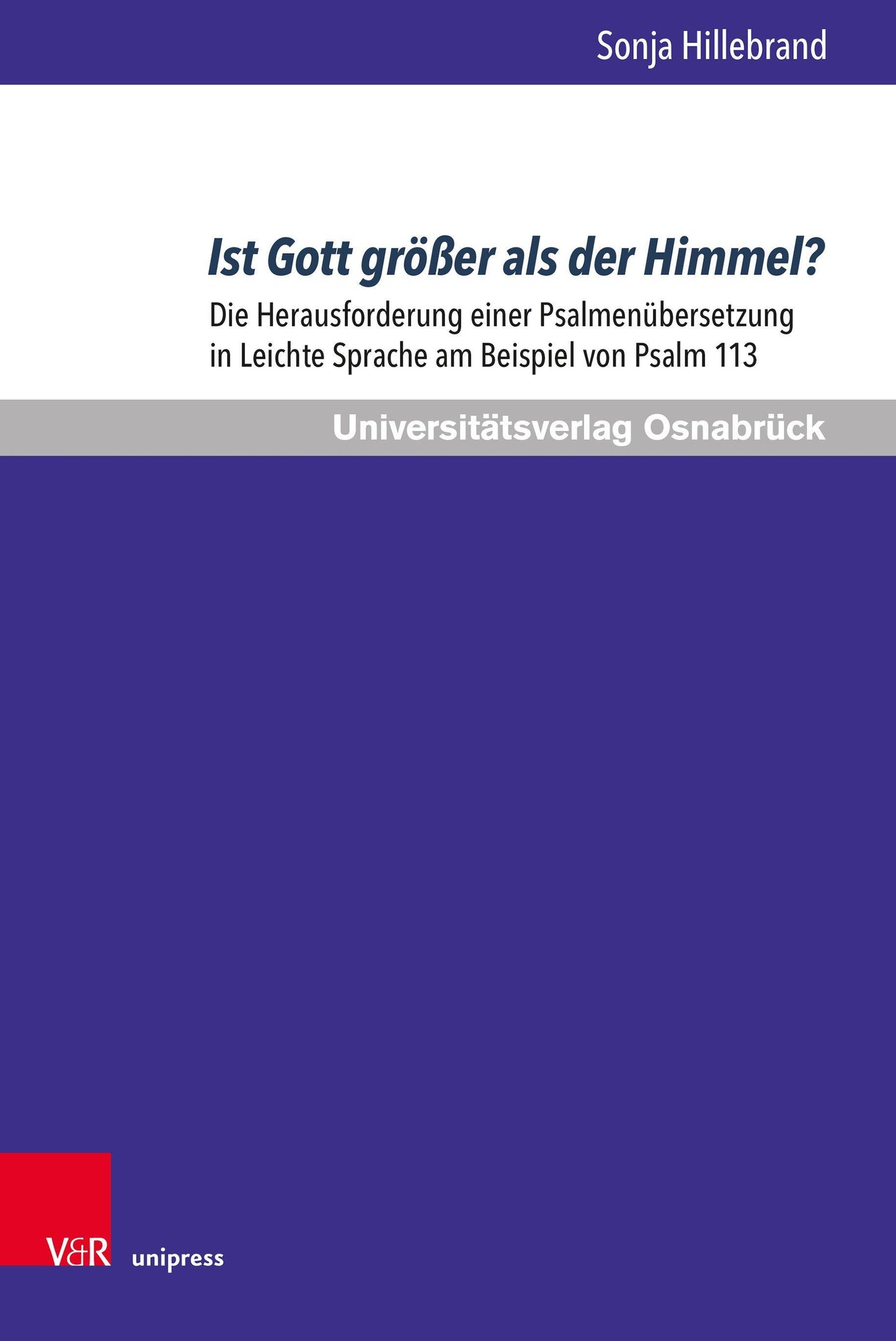 Ist Gott größer als der Himmel?
