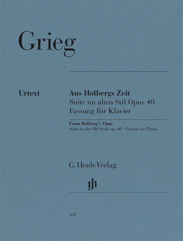 Grieg, Edvard - Au temps de Holberg op. 40, Suite dans le style ancien