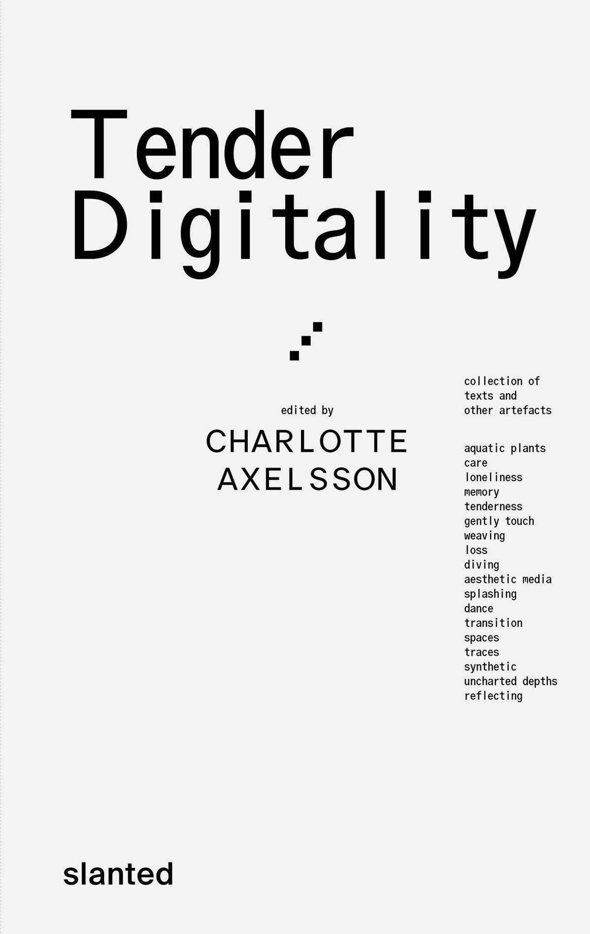 Buchcover: Tender Digitality