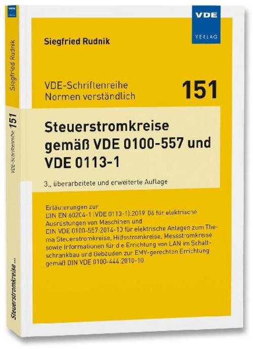 Buchcover: Steuerstromkreise gemäß VDE 0100-557 und VDE 0113-1