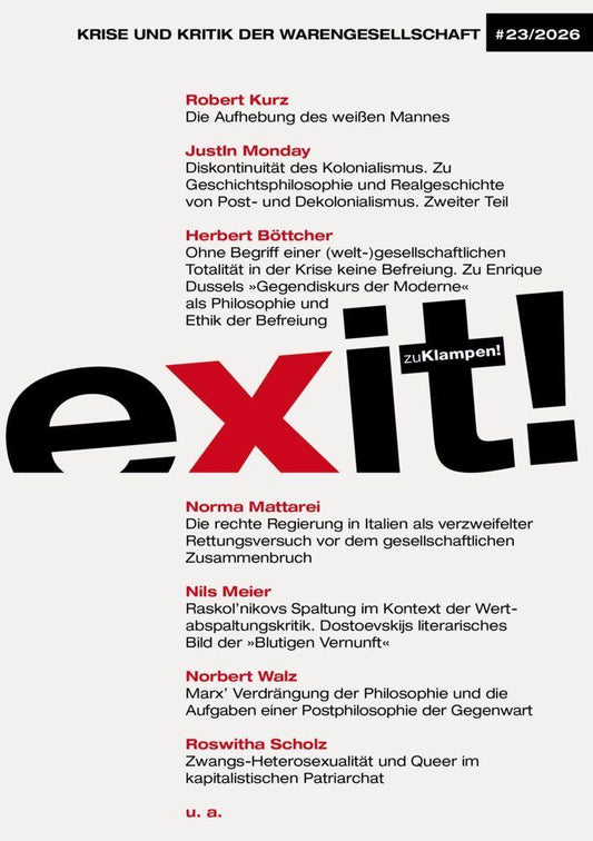 exit! Krise und Kritik der Warengesellschaft 23/2026