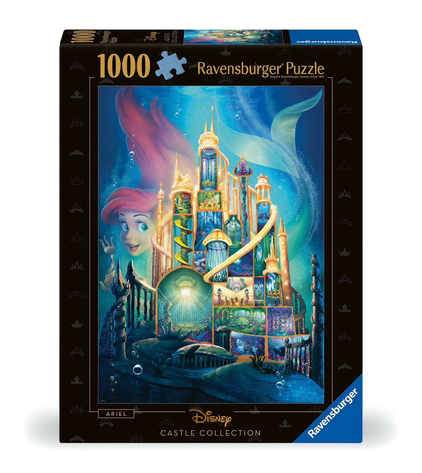 Erwachsenenpuzzle 1000 Teile - Disney Prinzessinnen - Disney Castles: Arielle