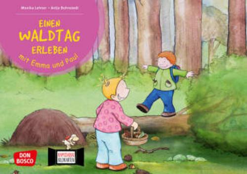 Einen Waldtag erleben mit Emma und Paul. Kamishibai Bildkartenset