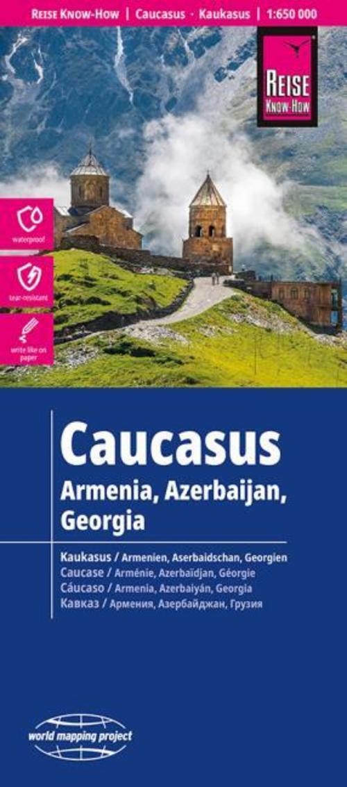 Reise Know-How Landkarte Kaukasus | Caucasus (1:650.000)