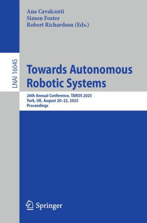 Buchcover: Towards Autonomous Robotic Systems