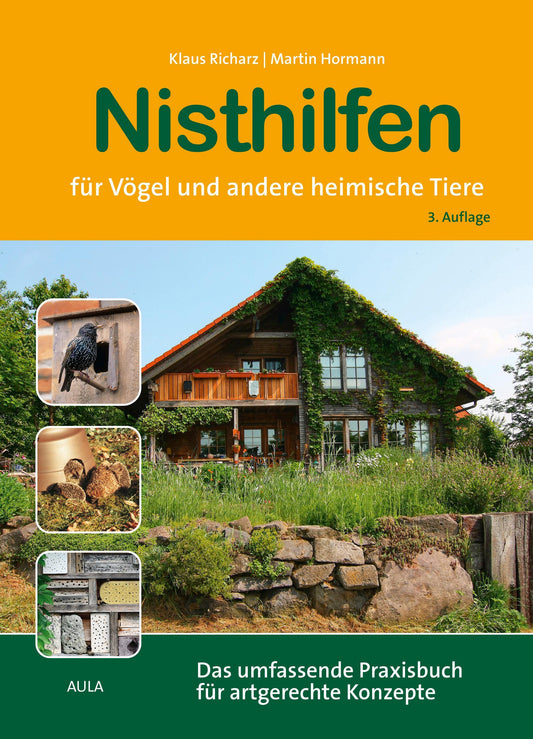 Buchcover: Nisthilfen für Vögel und andere heimische Tiere