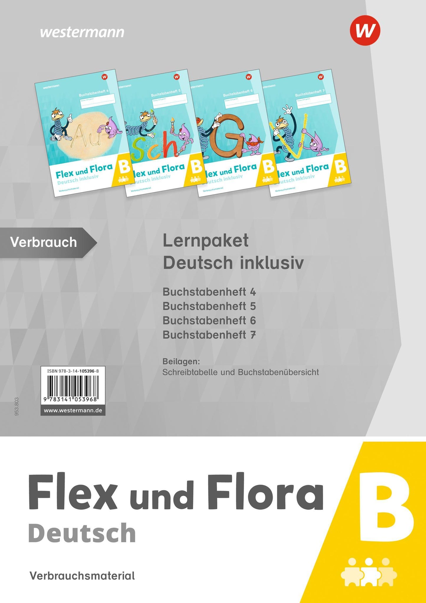 Flex und Flora. Lernpaket Deutsch inklusiv B (Druckschrift)