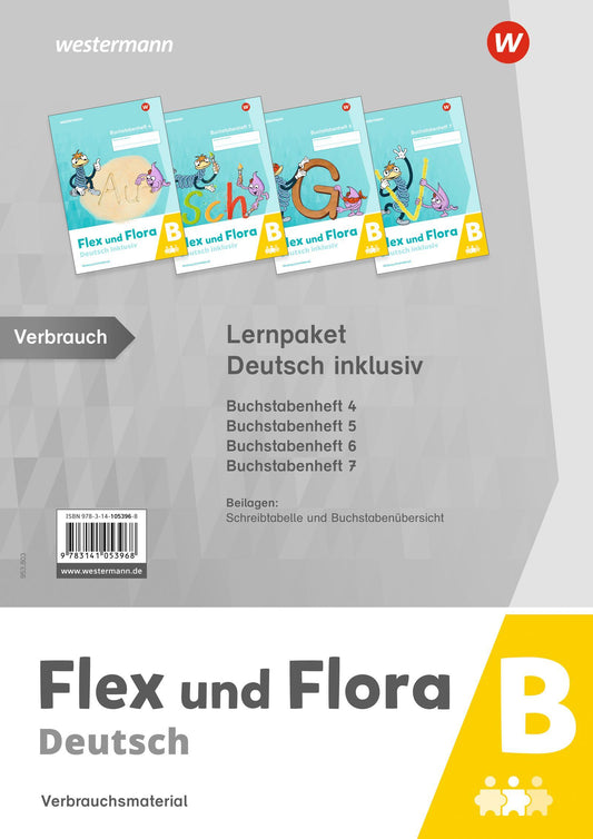 Flex und Flora. Lernpaket Deutsch inklusiv B (Druckschrift)