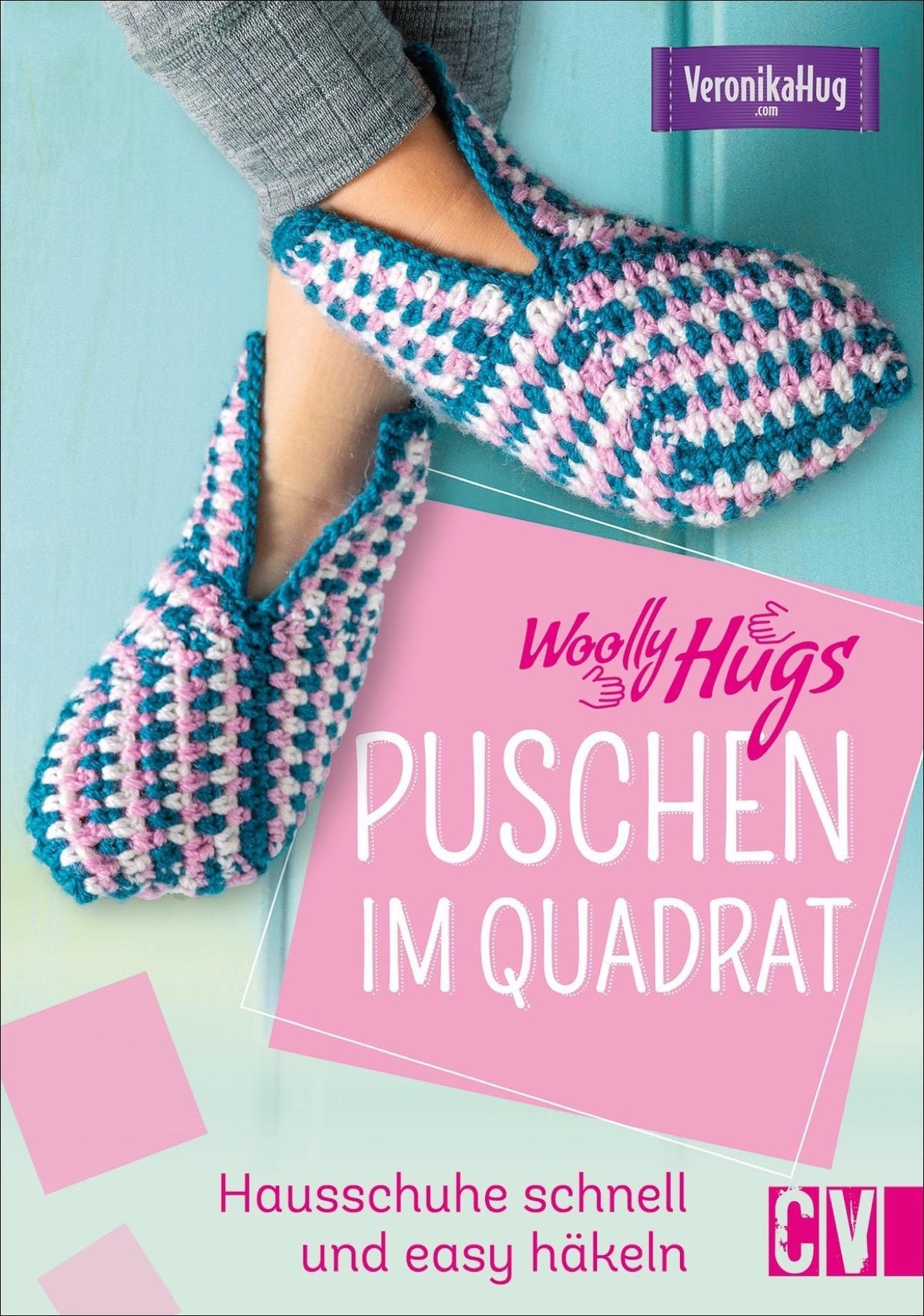 Buchcover: Woolly Hugs Puschen im Quadrat