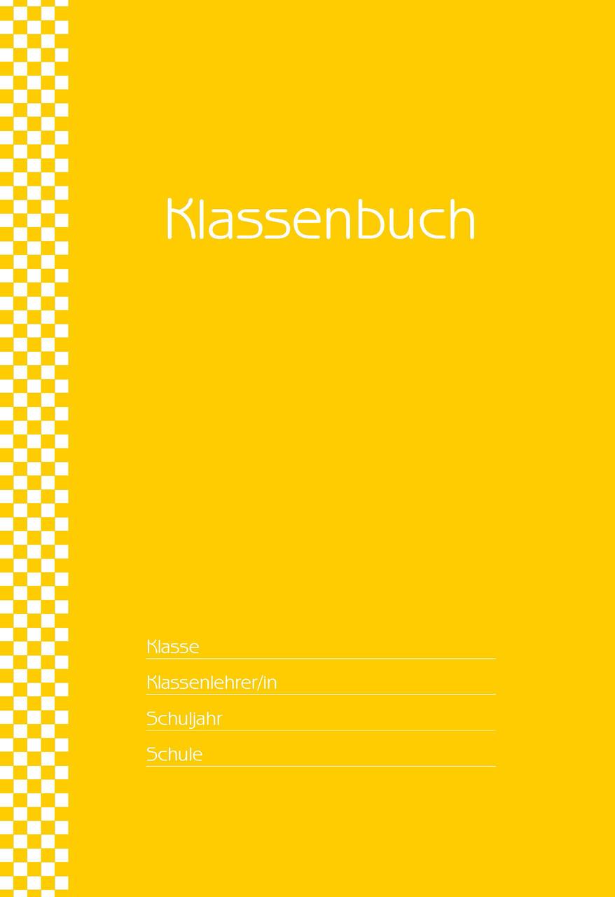 Klassenbuch \"Standard\", Umschlagfarbe: gelb