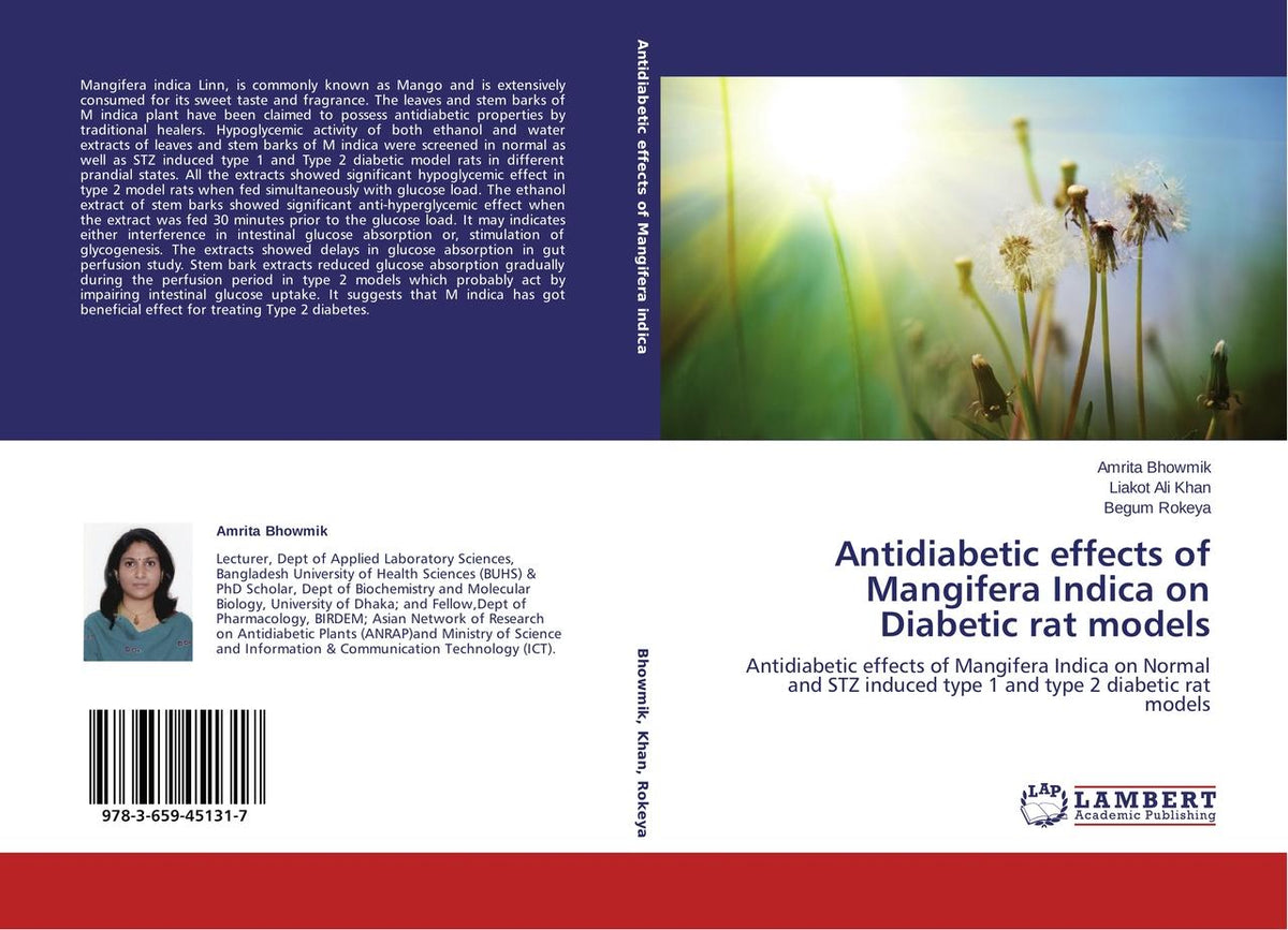 Buchcover: Antidiabetic effects of Mangifera Indica on Diabetic rat models