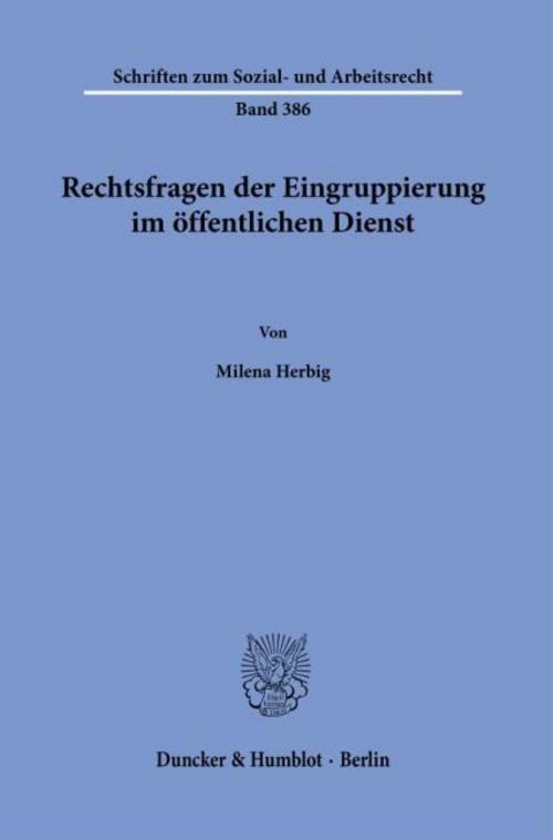 Rechtsfragen der Eingruppierung im öffentlichen Dienst