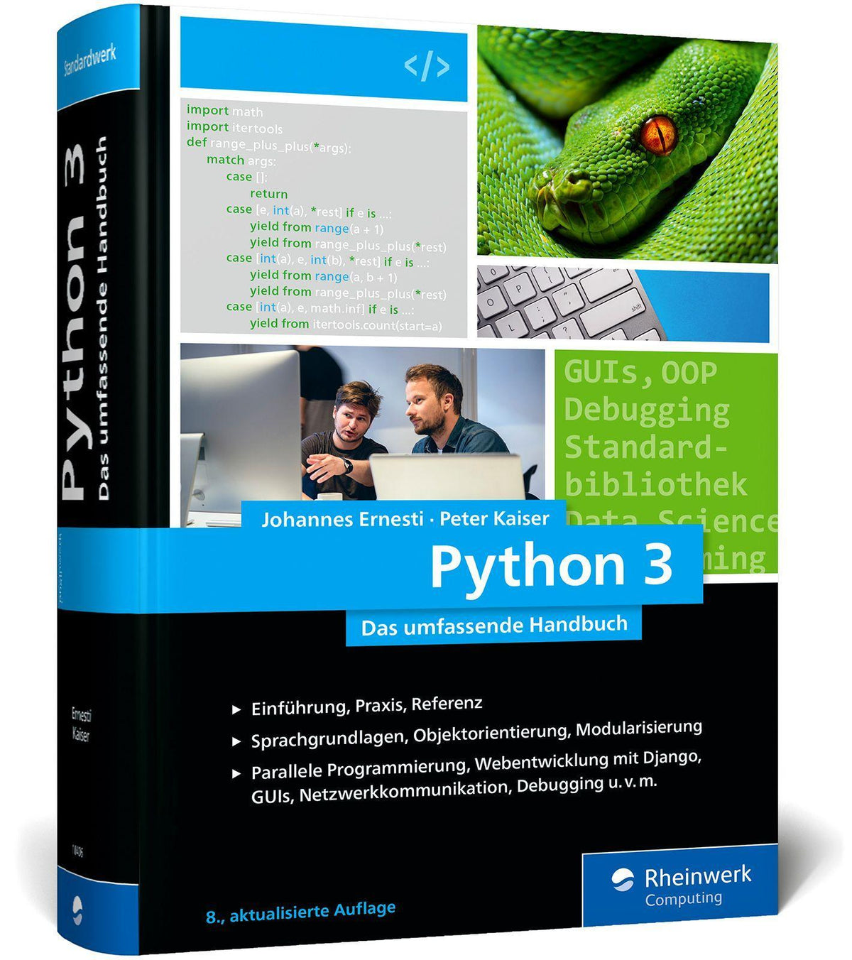 Buchcover: Python 3