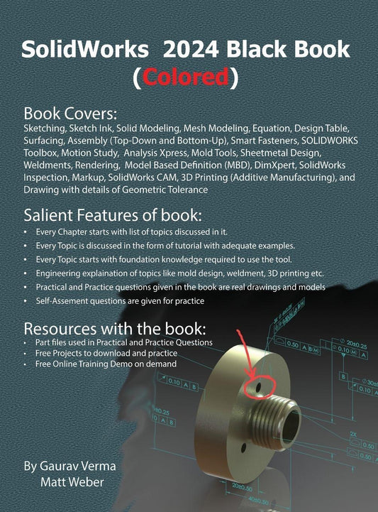 Buchcover: SolidWorks 2024 Black Book