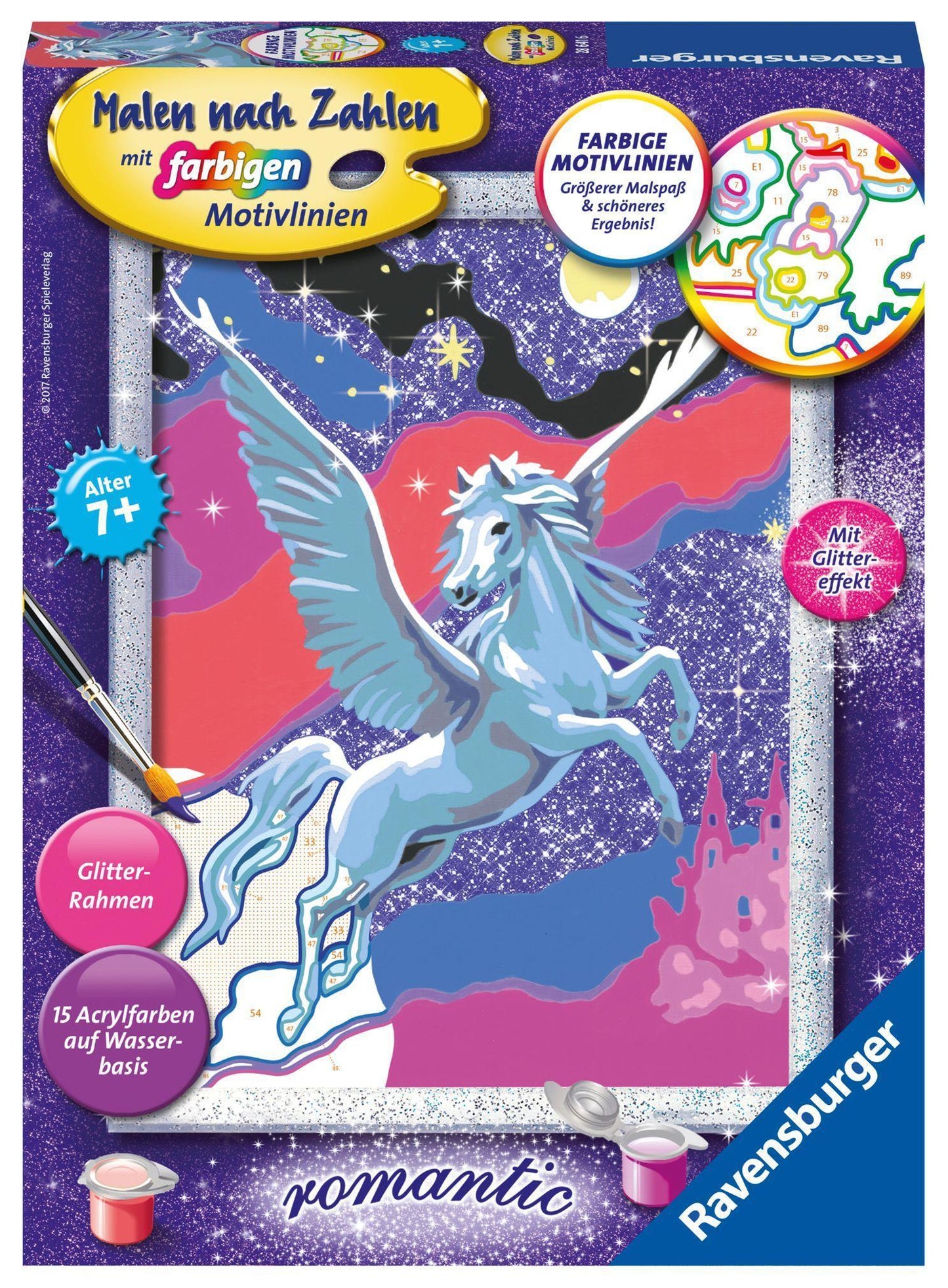 Malen nach Zahlen CreArt - Stolzer Pegasus