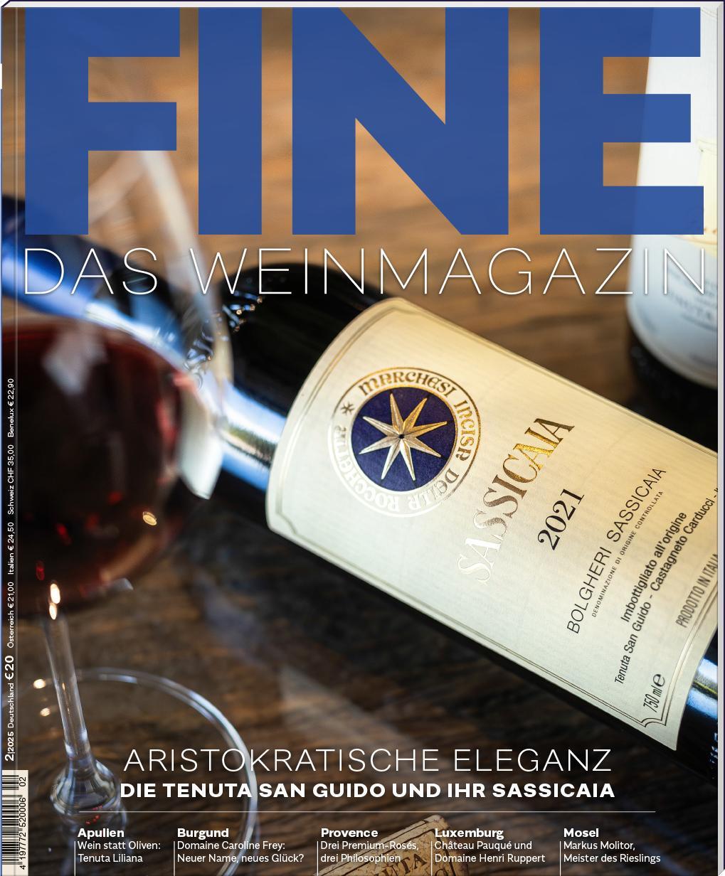 Buchcover: FINE Das Weinmagazin 02/2025