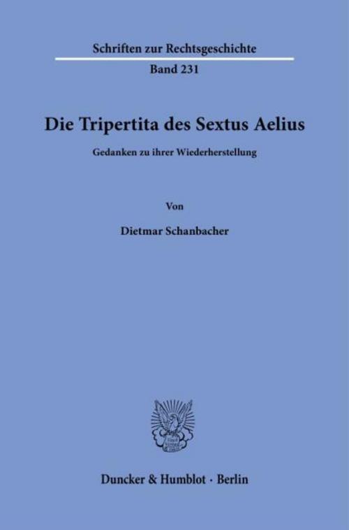 Die Tripertita des Sextus Aelius