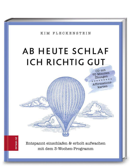 Buchcover: Ab heute schlaf ich richtig gut, m. Audio-CD u. Affirmationskarten