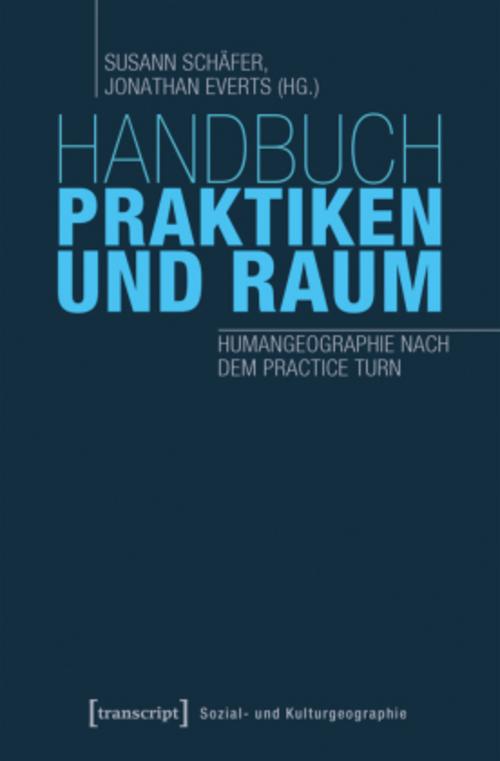 Buchcover: Handbuch Praktiken und Raum