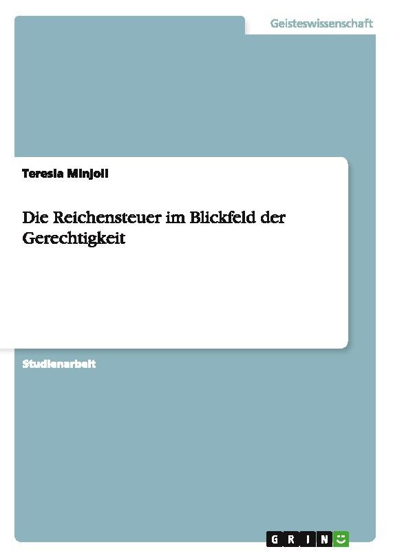 Die Reichensteuer im Blickfeld der Gerechtigkeit