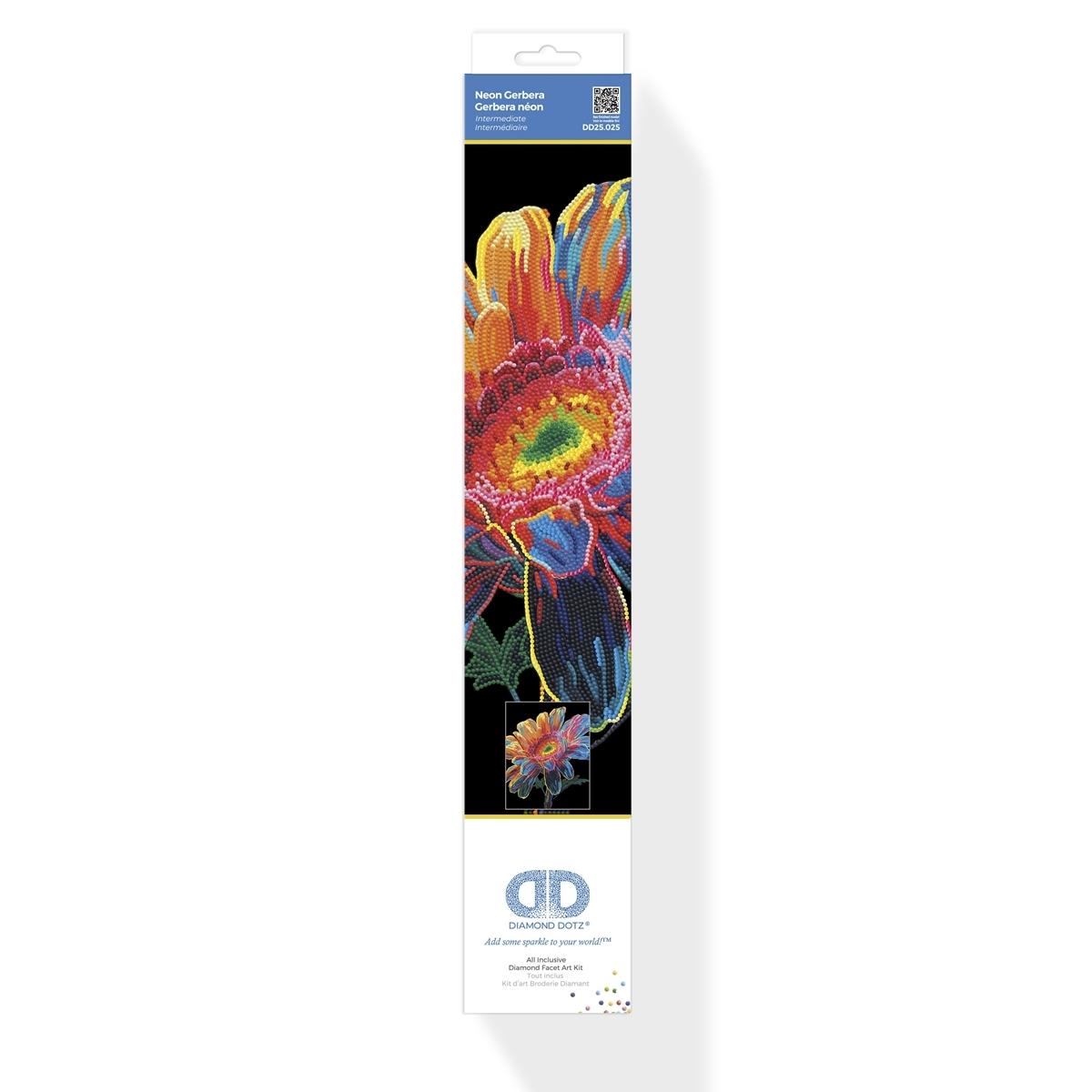 Diamond Painting Neon Gerbera