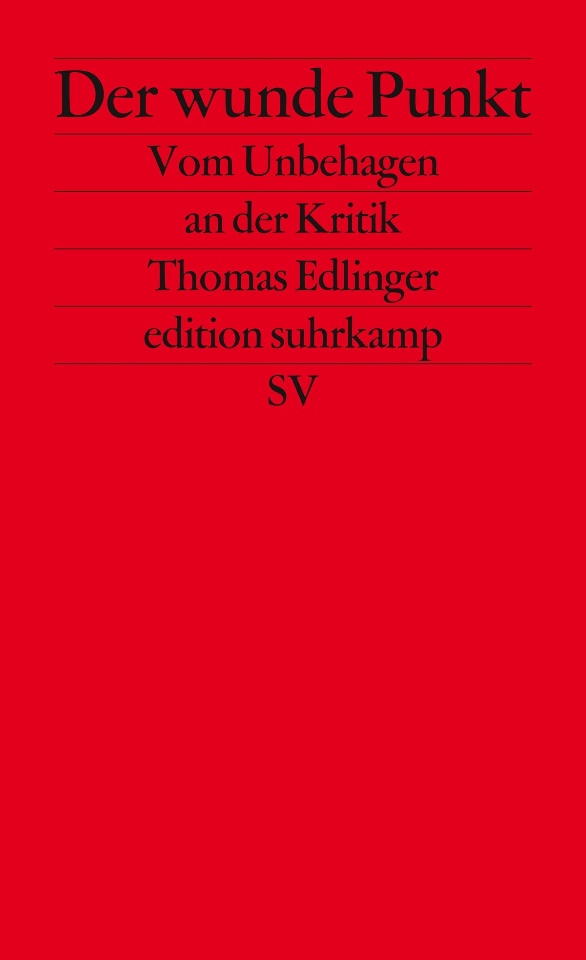 Buchcover: Der wunde Punkt
