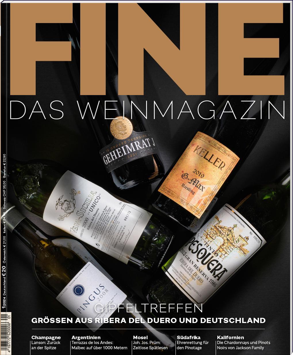 Buchcover: FINE Das Weinmagazin 01/2024