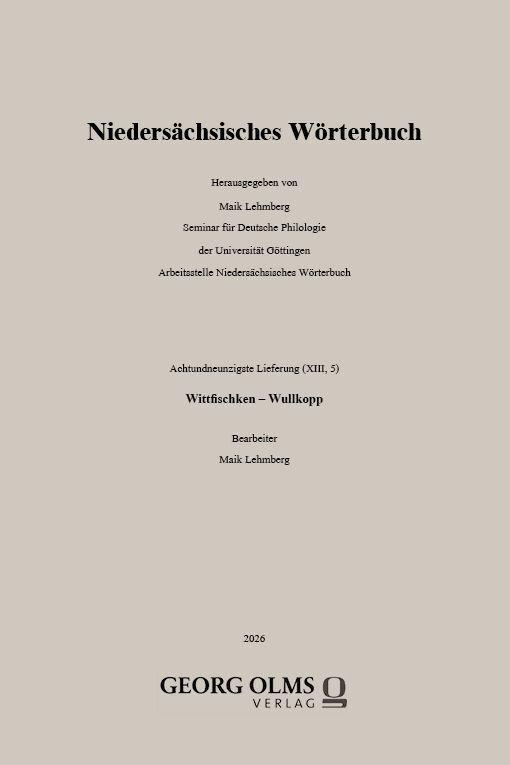 Niedersächsisches Wörterbuch