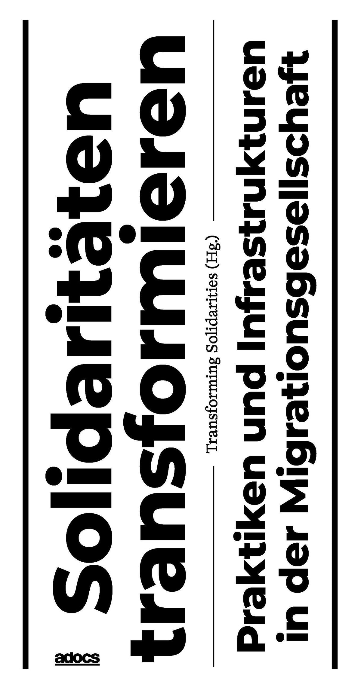 Buchcover: Solidaritäten transformieren