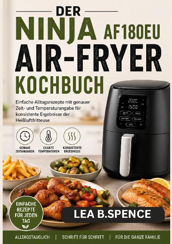 Buchcover: DER NINJA AF180EU AIR-FRYER KOCHBUCH