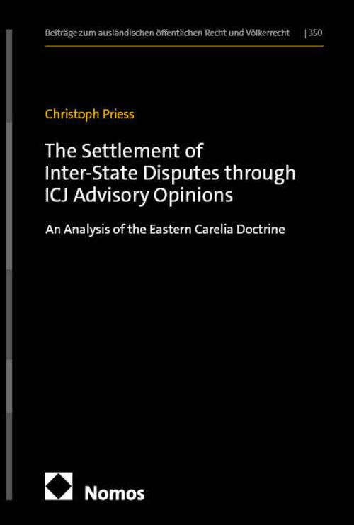 The Settlement of Inter-State Disputes through ICJ Advisory Opinions