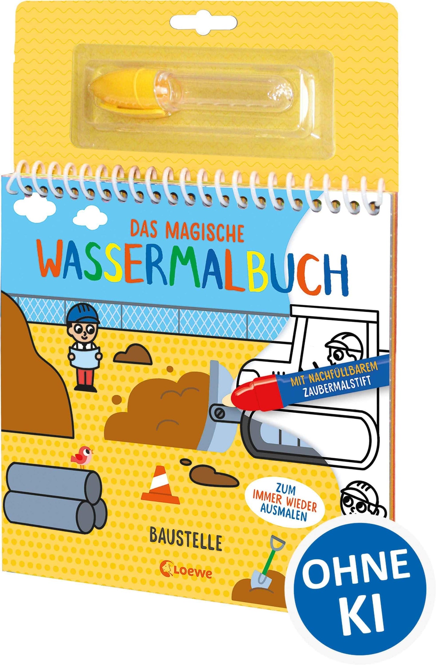 Das magische Wassermalbuch - Baustelle