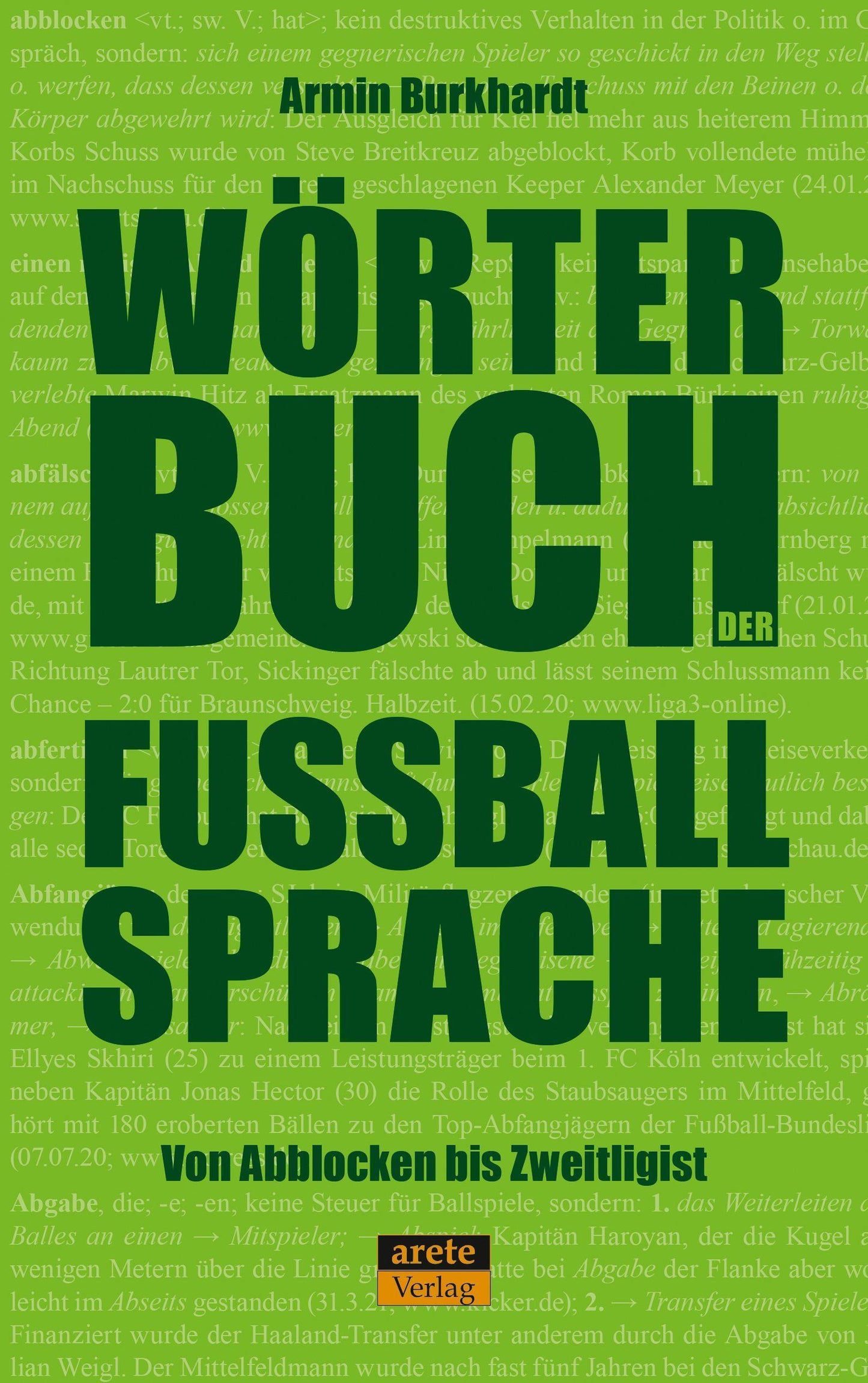 Buchcover: Wörterbuch der Fußballsprache
