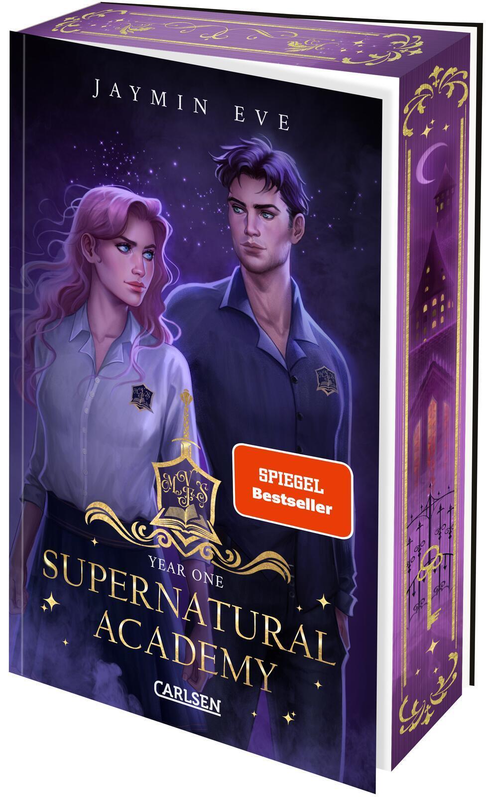 Supernatural Academy: Year One (Supernatural Academy 1): Magische New Adult-Romantasy mit dreiseitigem Motiv-Farbschnitt – nur solange der Vorrat reicht!