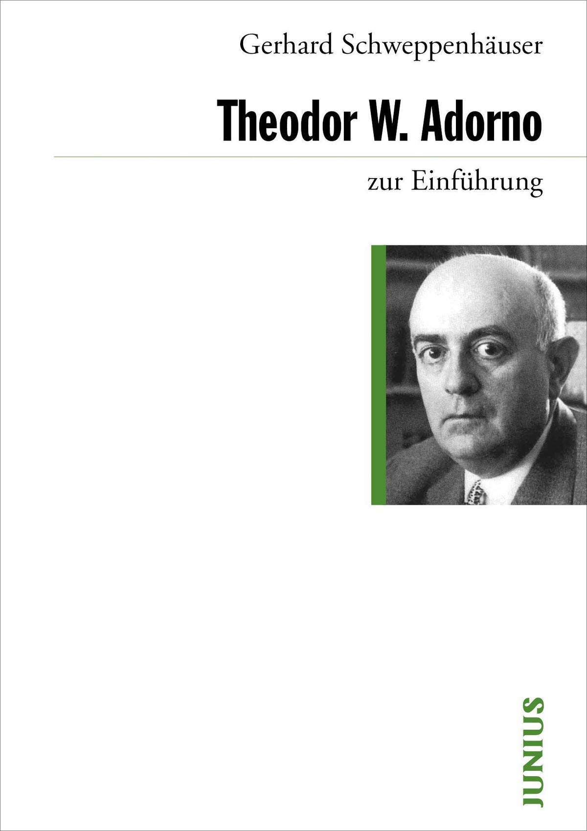 Buchcover: Theodor W. Adorno zur Einführung