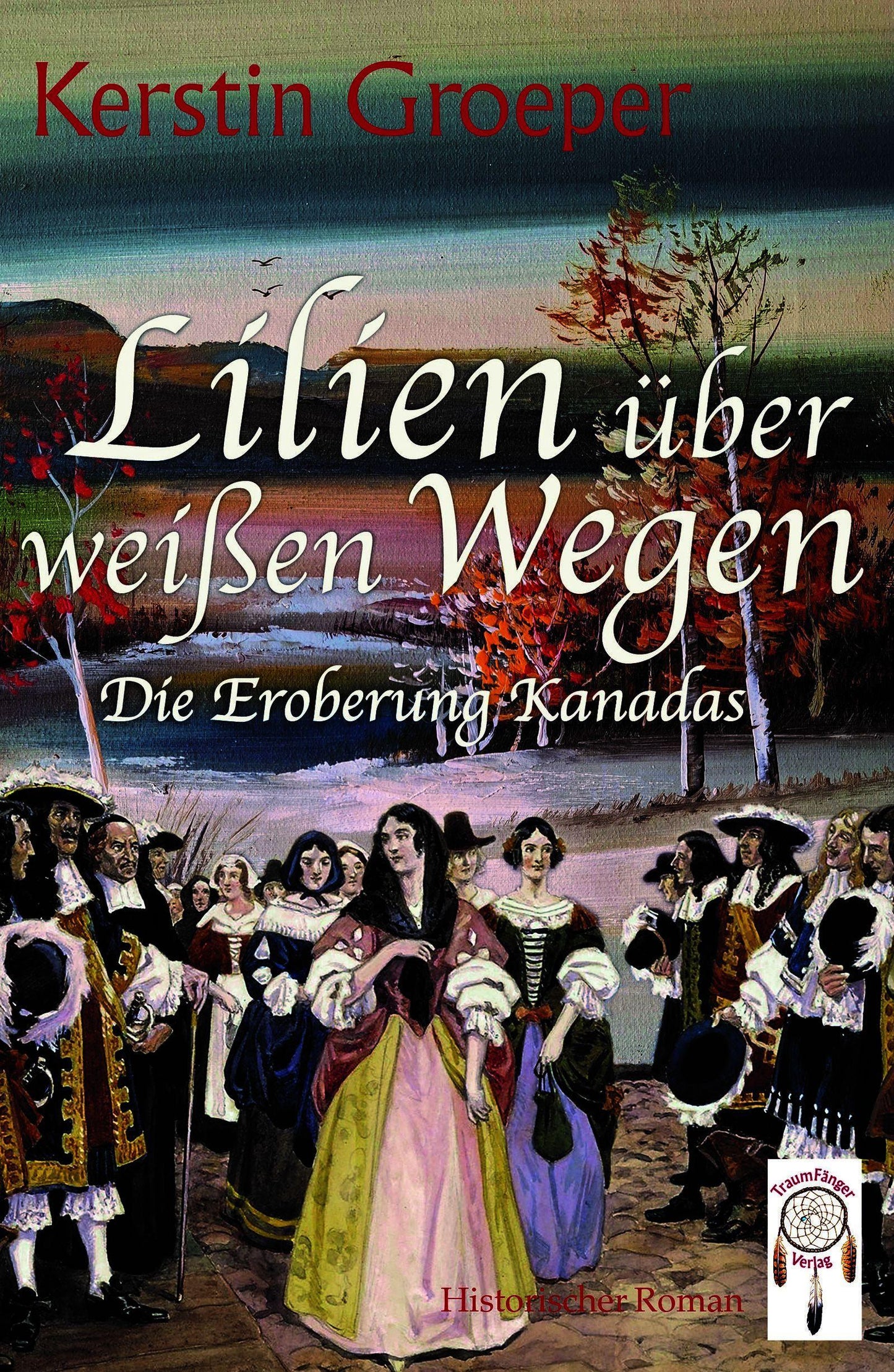 Lilien über weißen Wegen