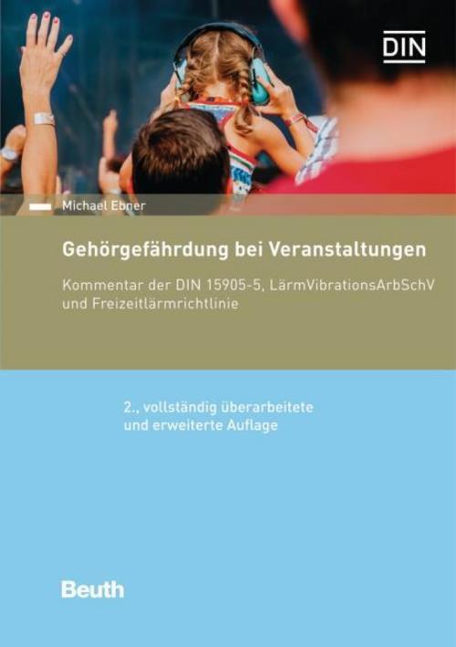 Buchcover: Gehörgefährdung bei Veranstaltungen