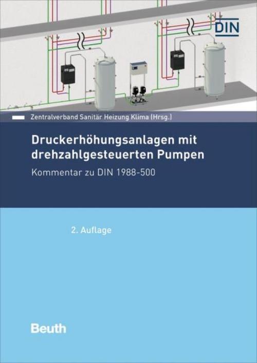 Buchcover: Druckerhöhungsanlagen mit drehzahlgesteuerten Pumpen