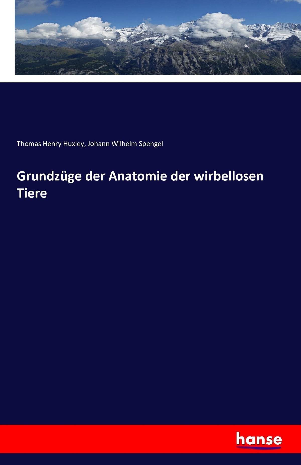 Buchcover: Grundzüge der Anatomie der wirbellosen Tiere