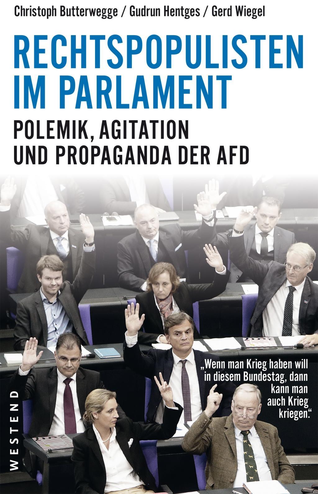Buchcover: Rechtspopulisten im Parlament