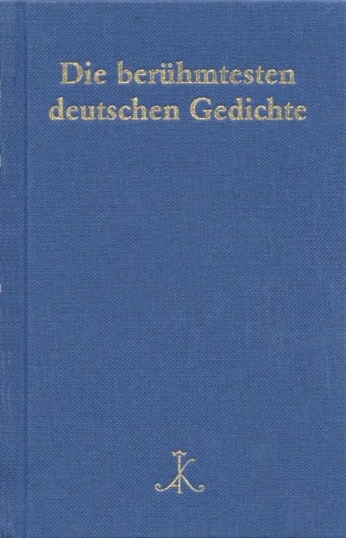 Die berühmtesten deutschen Gedichte